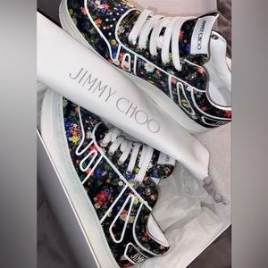 Jimmy Choo Hawaii Floral Sneakers